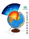Интерактивный глобус Земли рельефный с подсветкой D=32см.