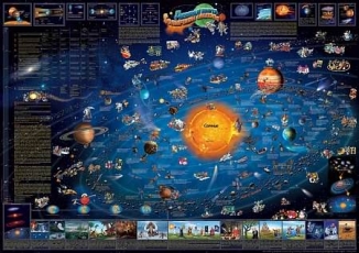 94059 - Детская карта "Солнечная Система" иллюстрированная