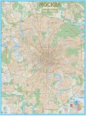 94053 - Карта Москвы с каждым домом, настенная