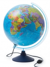 Globen Глобус Земли политический рельефный, с LED-подсветкой, диаметр 32 см 